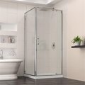 Dreamline DreamLine DL-6714-01CL DreamLine Flex 32-in. W x 32-in. D x 74-3/4-in. H Frameless Shower Enclosure and Base Kit; Chrome Finish Hardware DL-6714-01CL